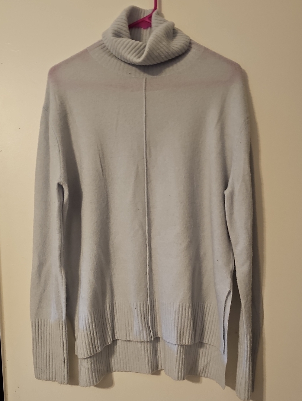 Athleta Pastel Blue Turtleneck Sweater Oversized Women's Size Small